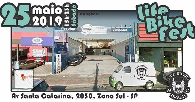 *ATENÇÃO PARA O ENDEREÇO DA FESTA!* Está chegando! Amanhã é dia de fazer o que fazemos de melhor, FORTALECER AMIZADES!!! Traga toda família! Sábado, 25/05/19, 15h-23h, Av Santa Catarina, 2030, Zona Sul, SP. *Life Riders MC* abaixo o link do endereço no Google Maps:
https://goo.gl/maps/MMcF2twJyNGheMMB8